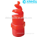 SPJT plastic industrial dust cleaning water jet spiral wetting nozzle
